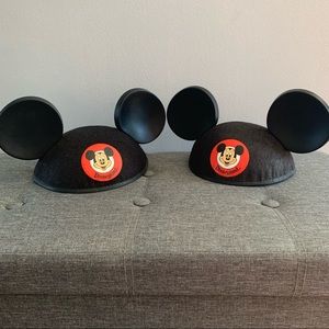Pair of Original Disneyland Mickey Ear Hats (Adult size)